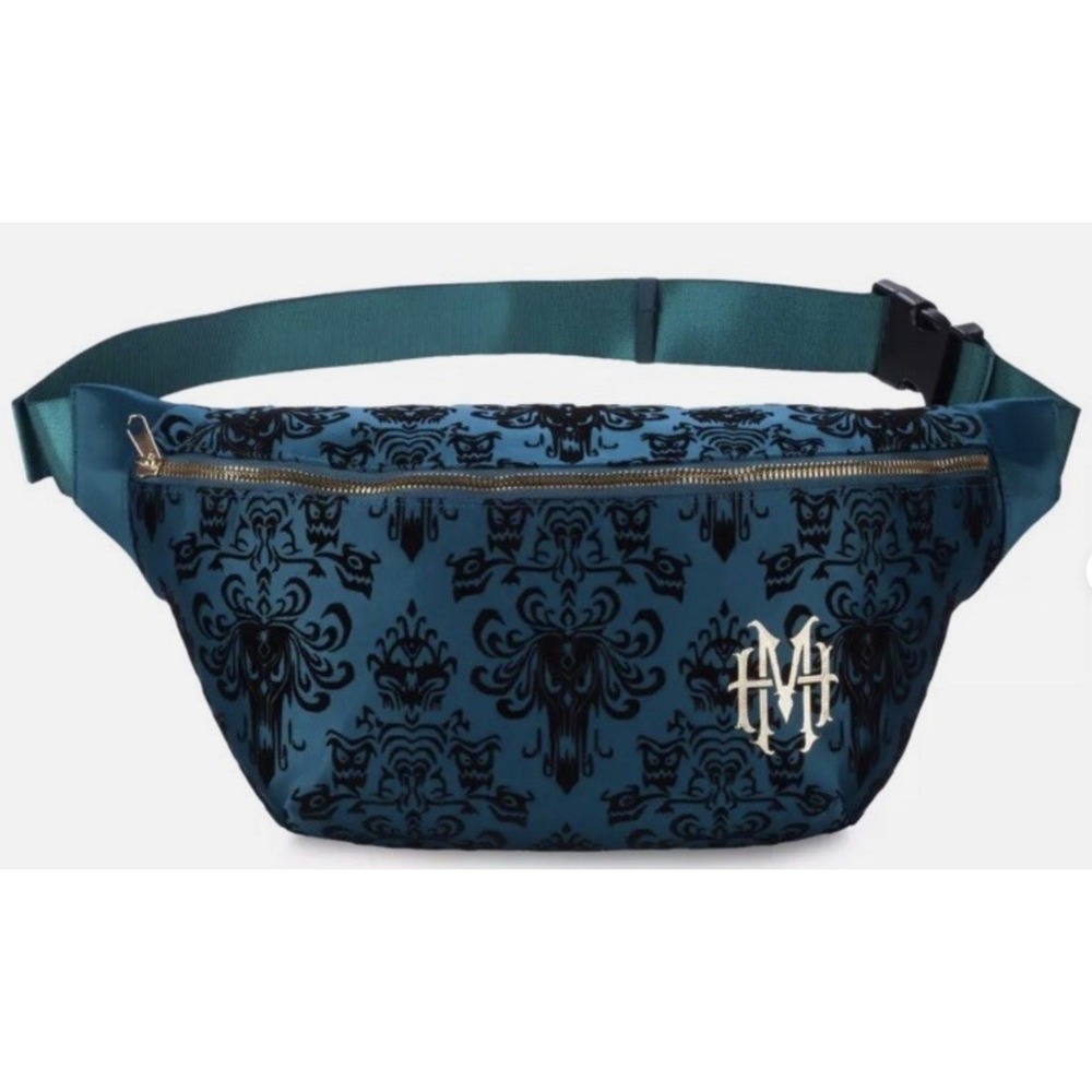 Disney Parks The Haunted Mansion Fanny Pack Belt Bag GREEN LARGE SIZE NWTS!